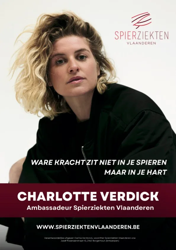 Charlotte Verdick: nieuwe ambassadeur Spierziekten Vlaanderen