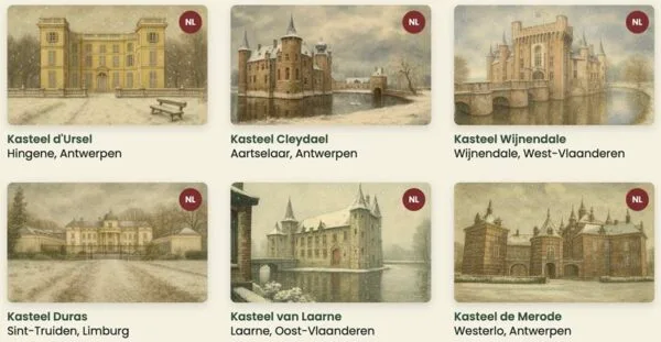 Kerstmagie deelnemende kastelen 2025