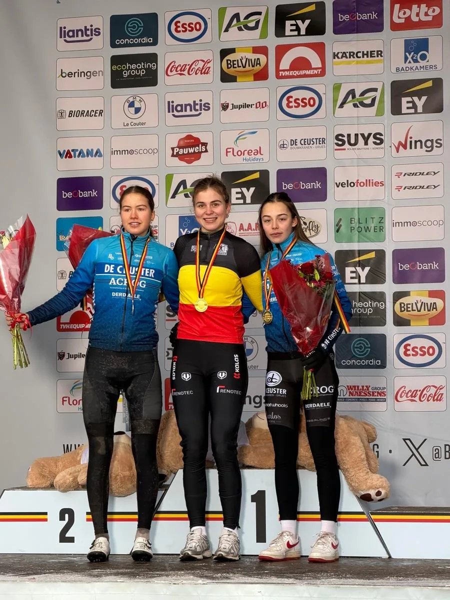 Lisa Maes en Zita Peeters pakken zilver en brons op het Belgisch kampioenschap veldrijden