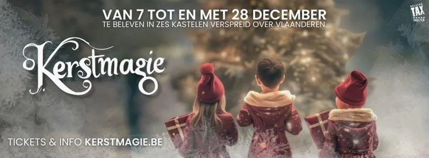 Kerstmagie jubileumeditie betovert 6 kastelen in Vlaanderen