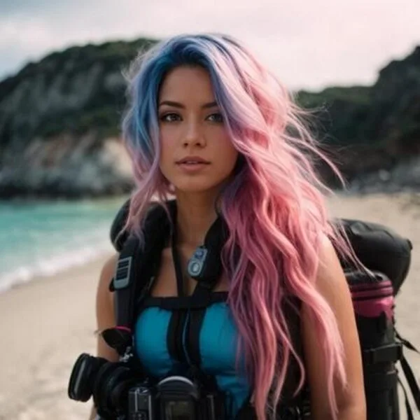 Marcy Cortega met fototoestel