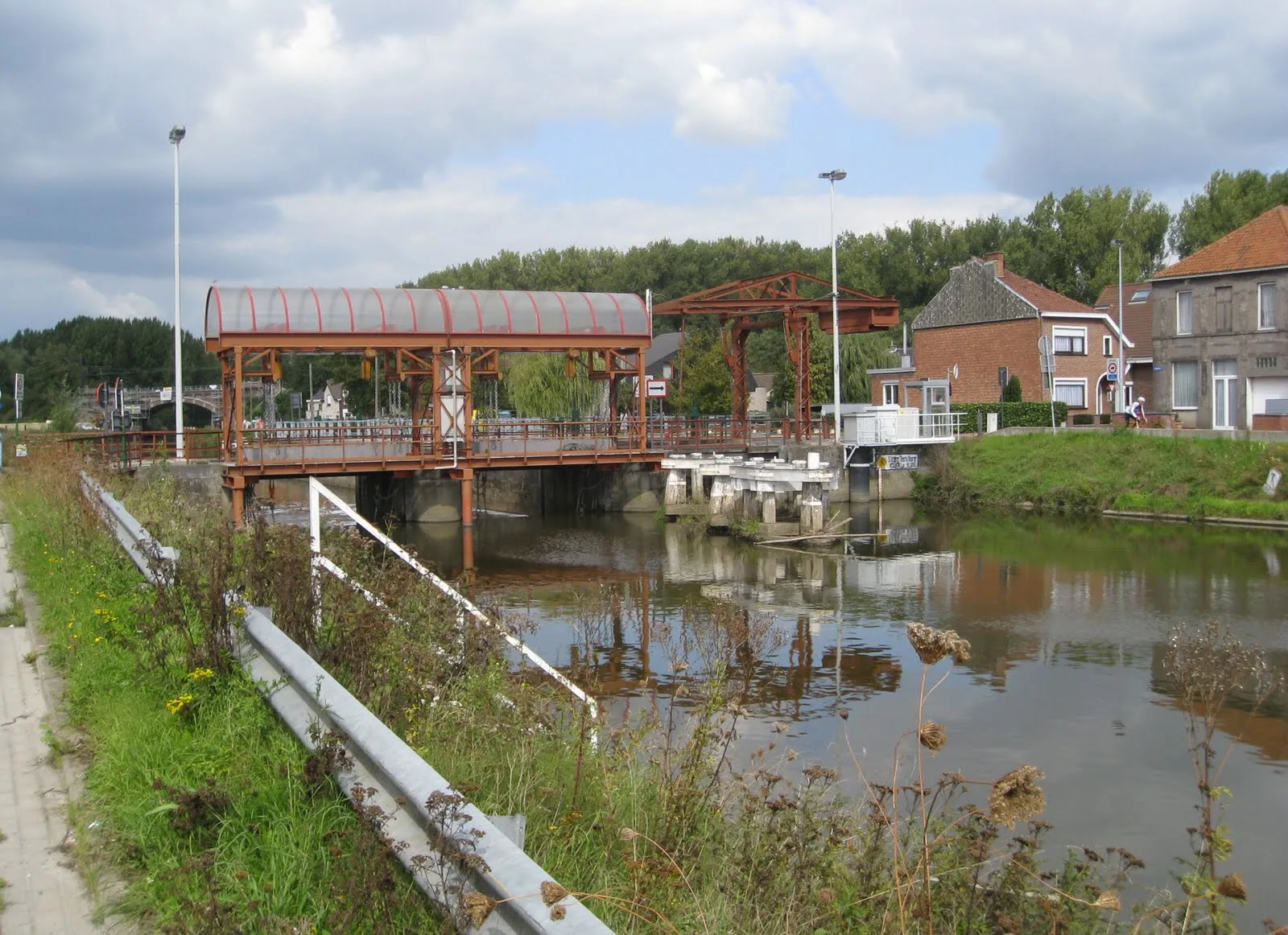 Bouw nieuwe brug aan stuw Teralfene