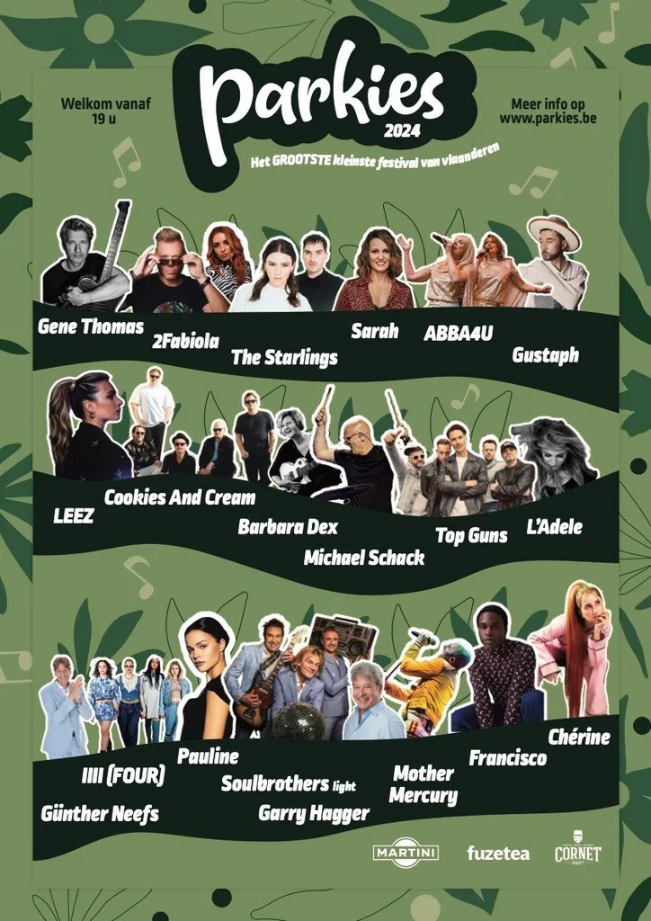 Francisco (#LikeMe), Pauline, 2Fabiola, Mother Mercury en LEEZ debuteren op Parkies-concerten