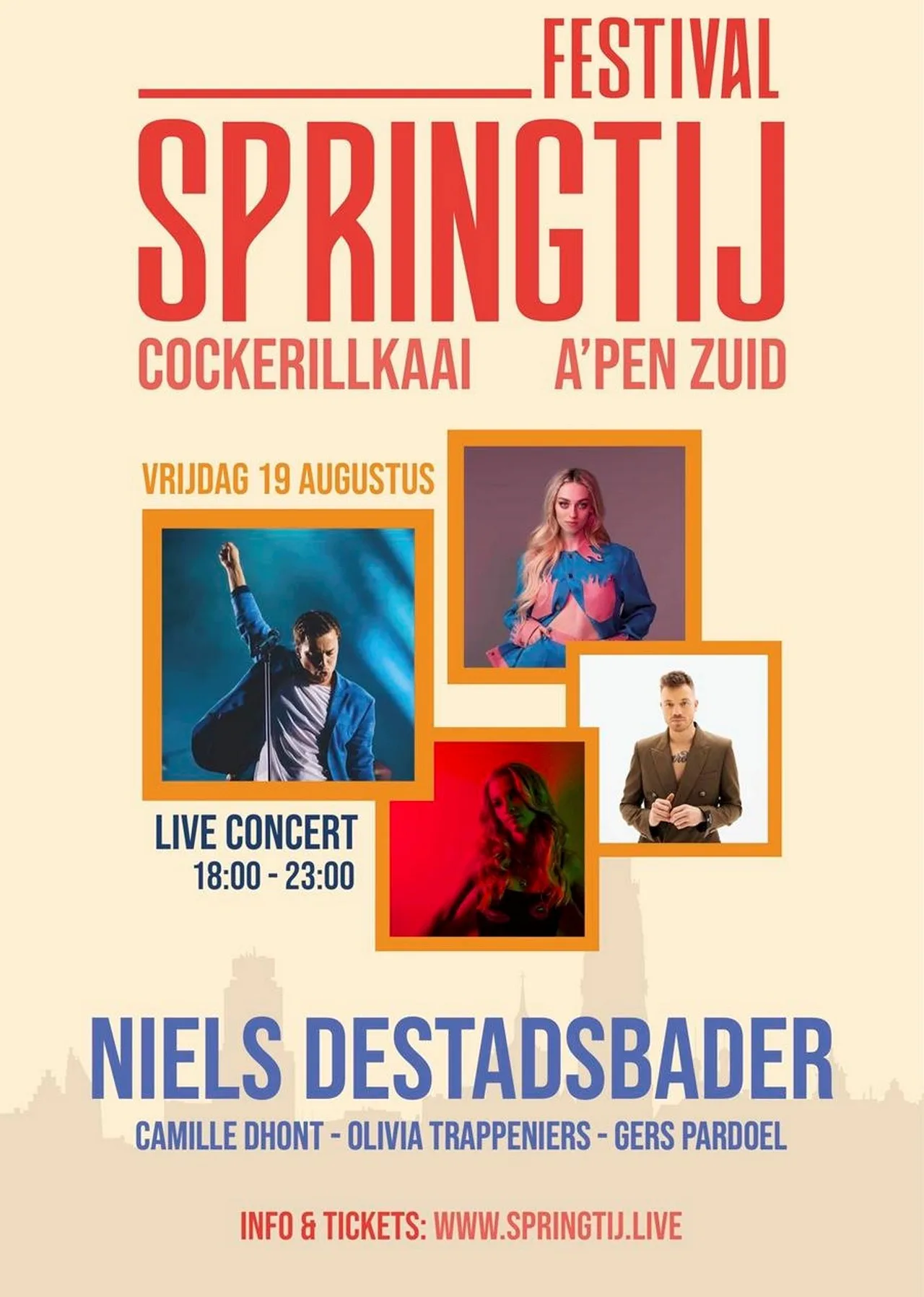 Springtij op de Antwerpse Cockerillkaai