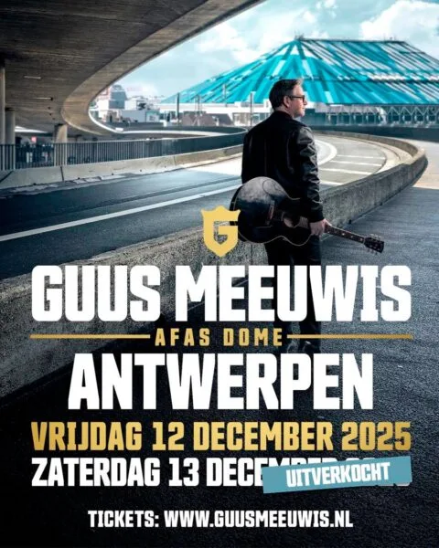 Guus Meeuwis in Afas Dome 12 en 13 december