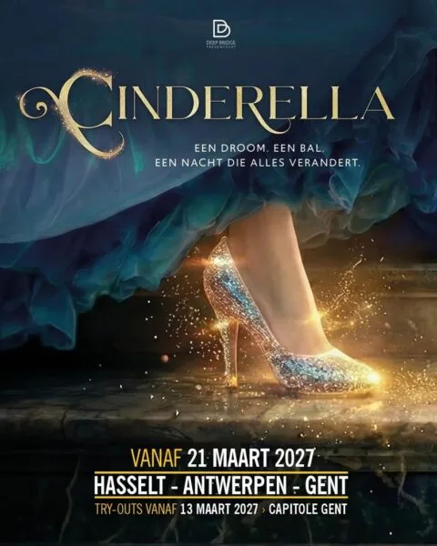 Affiche Cinderella met schoen 2027
