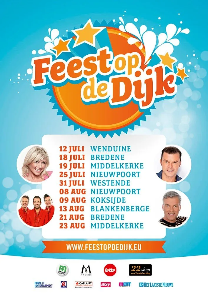 Affiche feest op de dijk 2018