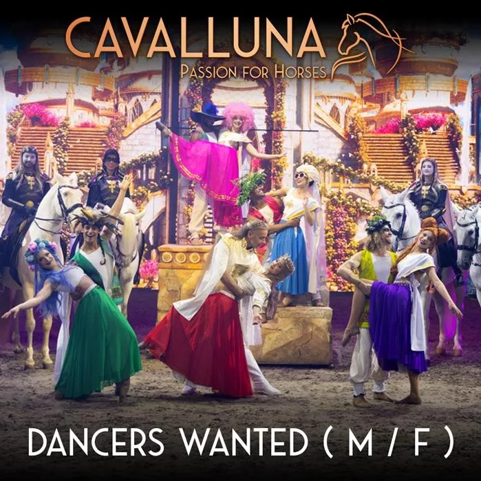 Cavalluna zoekt dansers voor nieuwe show een unieke kans