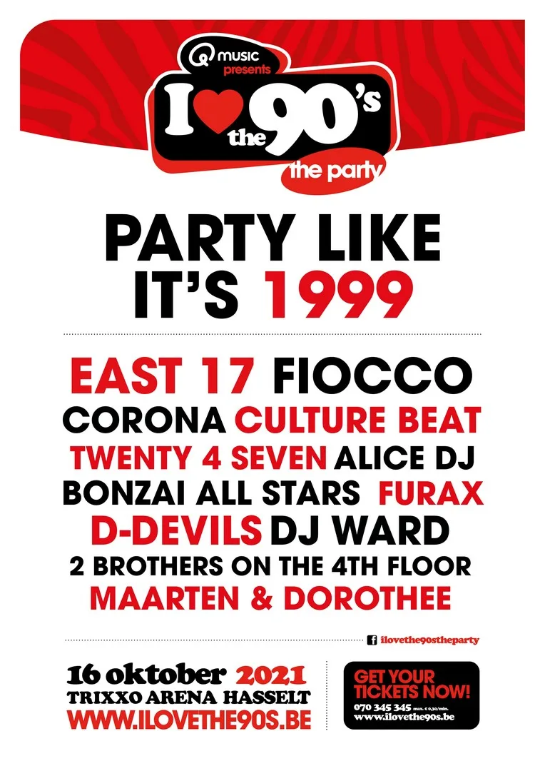 ‘I love the 90’s’ verrast met 2 Vlaamse artiesten