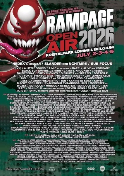 Affiche Open Air Rampage 2026