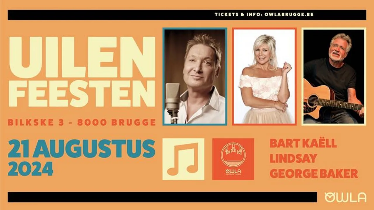 Bart Kaëll, Lindsay en George Baker op de Uilenfeesten