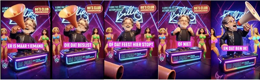 Frank Verstraeten (DJ Fou) brengt met exclusieve pin-up set Zillion-madness naar jubileumeditie ‘I love the 90's – The party'