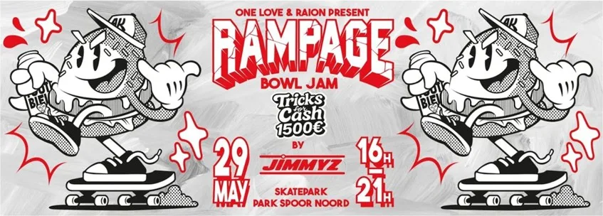 Skate meets bass: Rampage warmt op voor Open Air-festival met explosieve Bowl Jam in Antwerpen