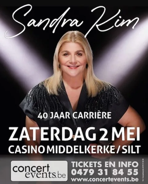 Sandra Kim 40 jaar Carrière Middelkerke