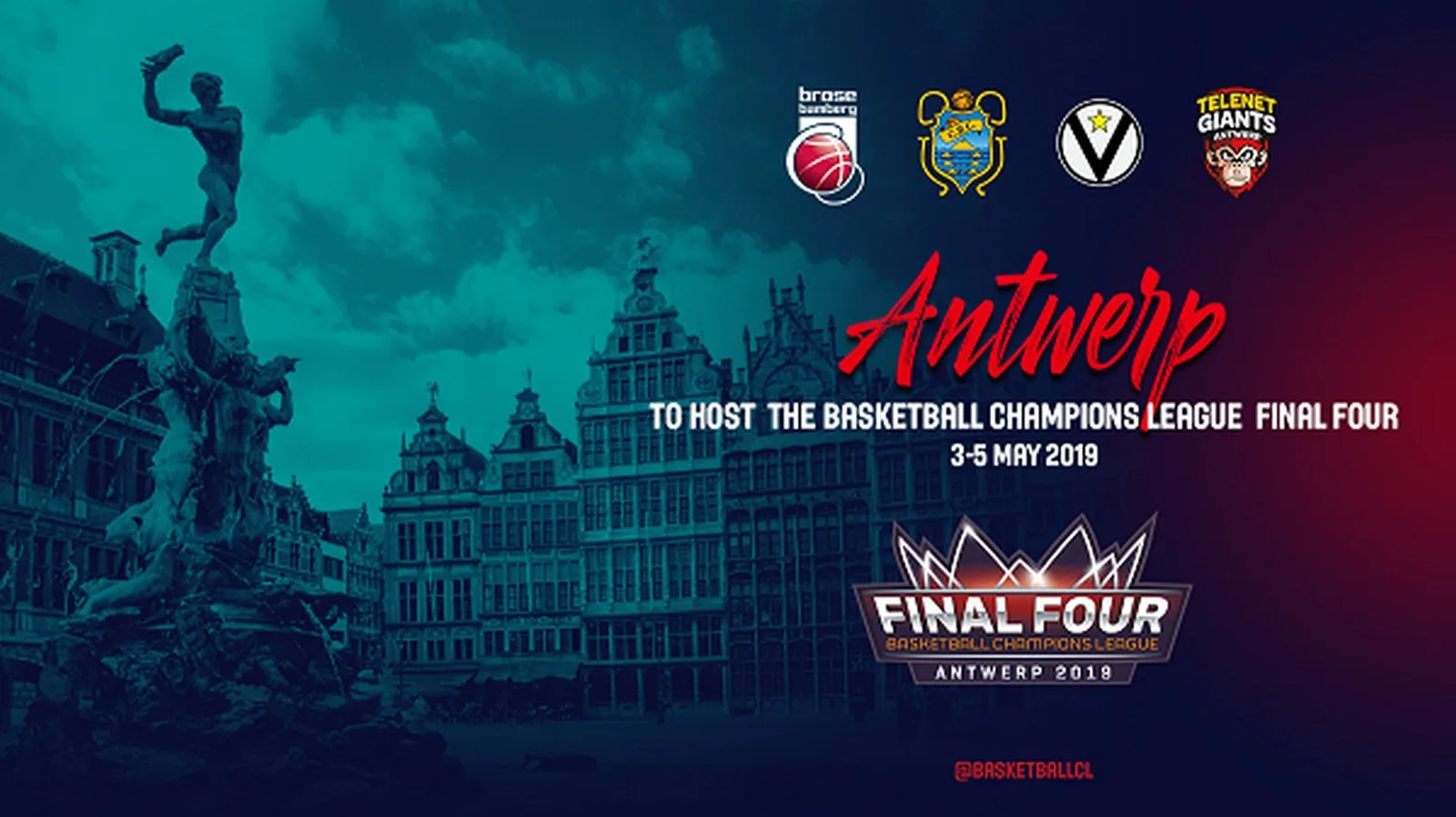 Antwerpen gaststad voor Basketball Champions League Final Four