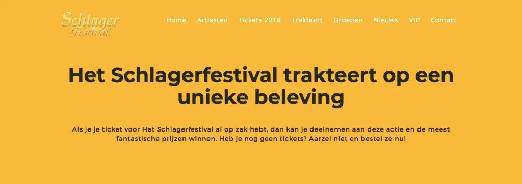 Naar het Schlagerfestival gaan en winnen? Het kan.