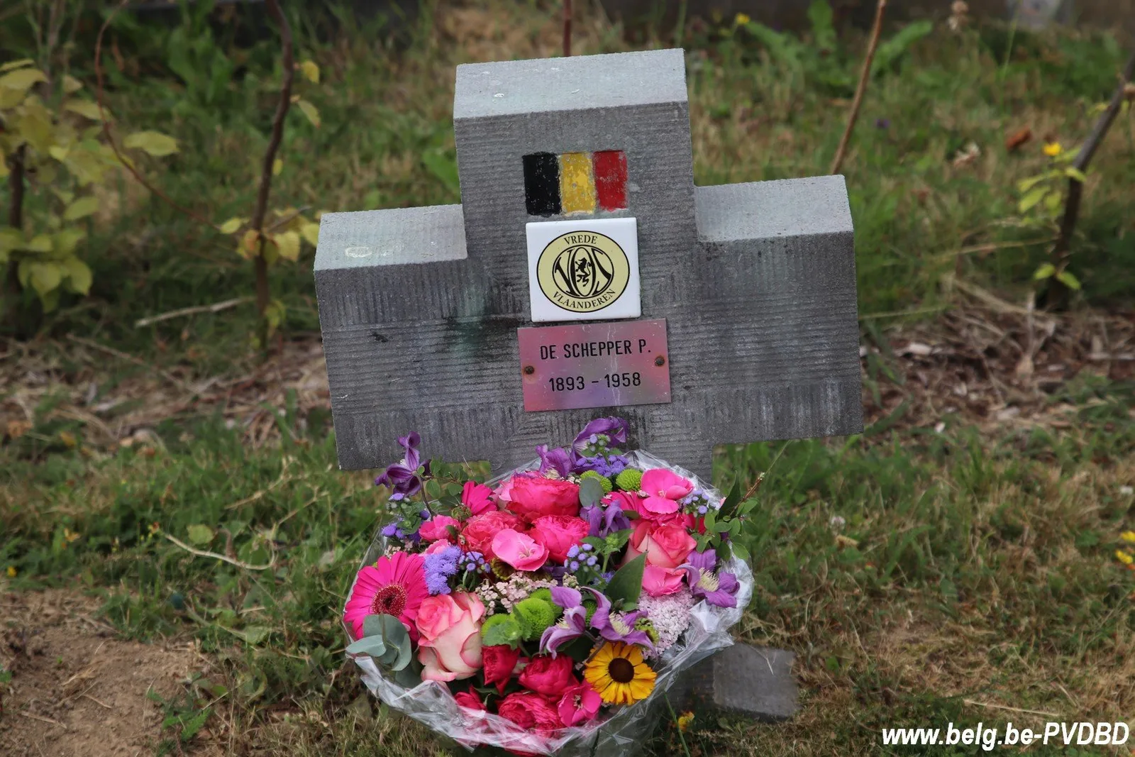 Traditionele huldiging A. De Schepper te Dilbeek