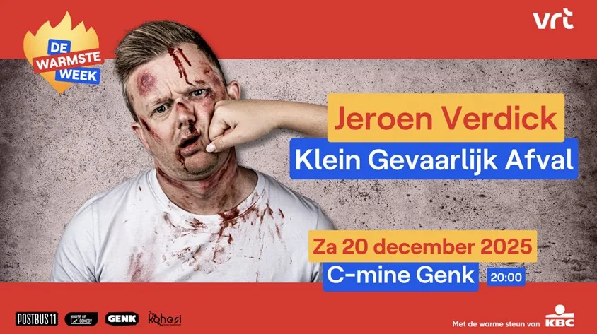 Jeroen Verdick vlamt voor De Warmste Week met bijzondere voorstelling Klein Gevaarlijk Afval