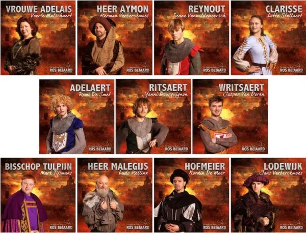 De Sage van Het Tos Beiaard volledige cast in kostuum