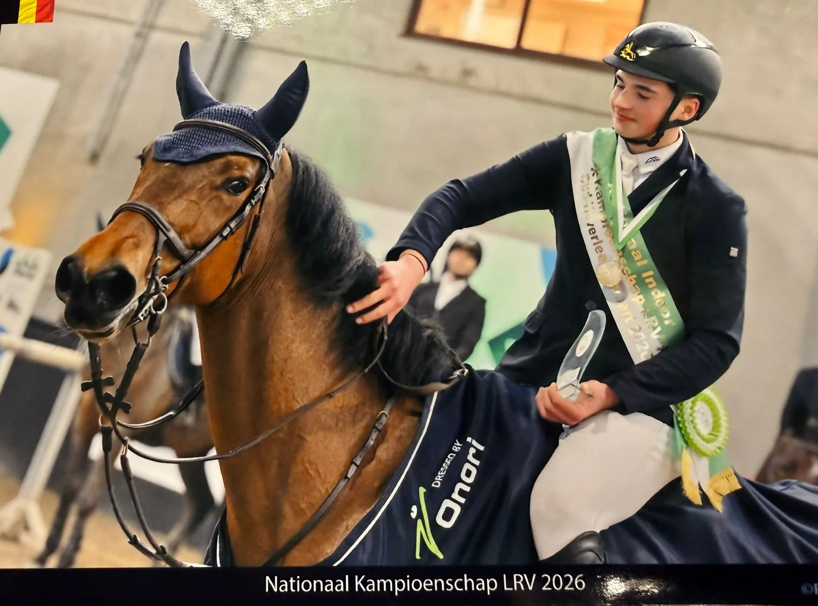 Xander Lamberts van LRV Heideruiters Kester haalt Nationaal goud