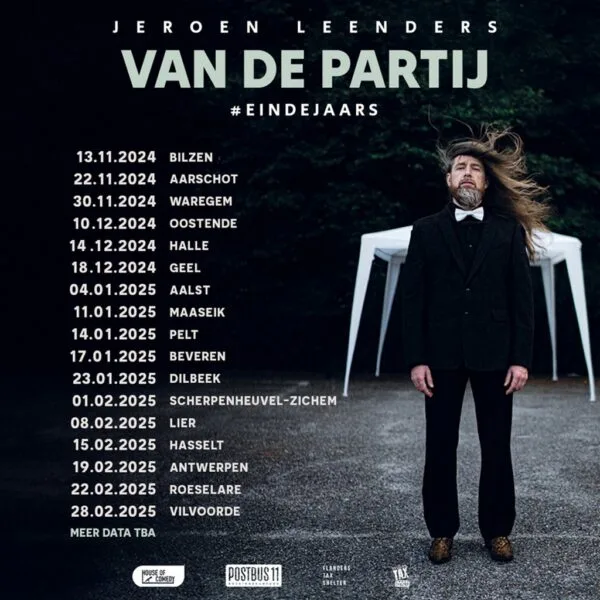 Jeroen leenders Van De Partij #Eindejaars speeldata