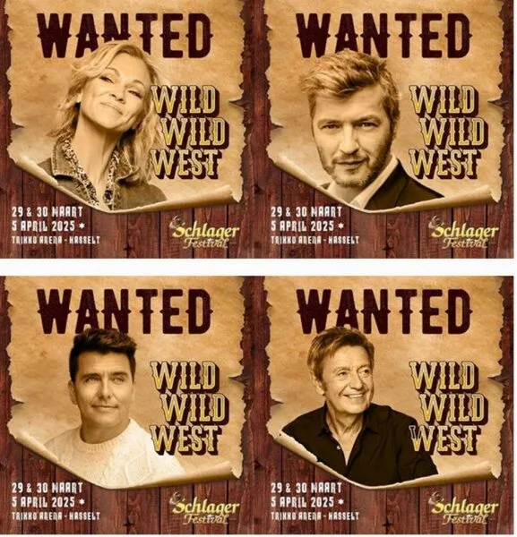 Het Schlagerfestival 2025 deelnemende artiesten onder elkaar