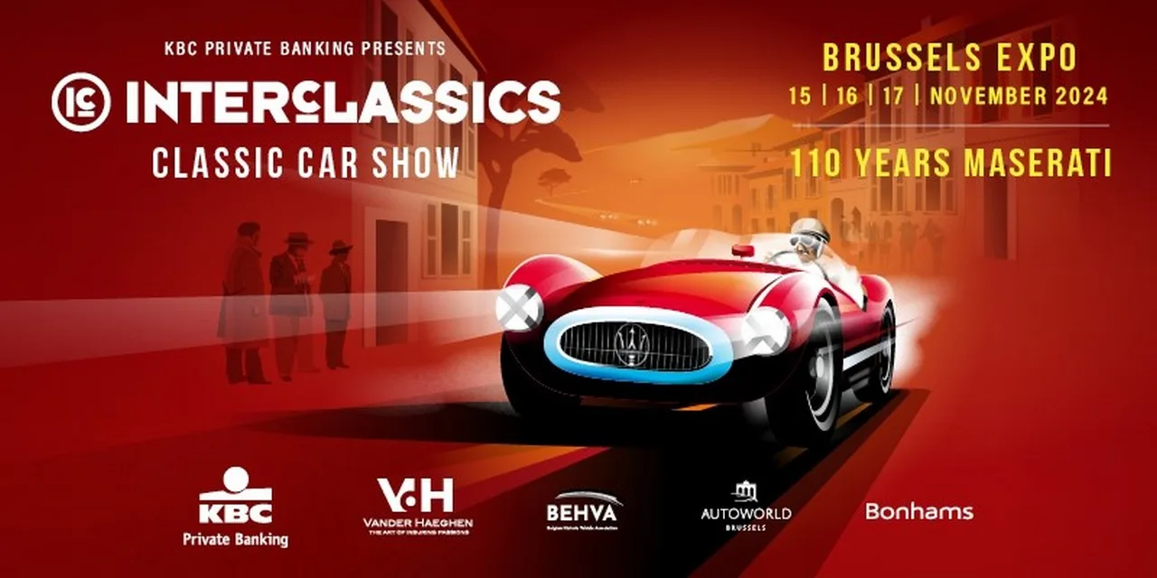 InterClassics Brussels (9e) viert 110de verjaardag van Maserati
