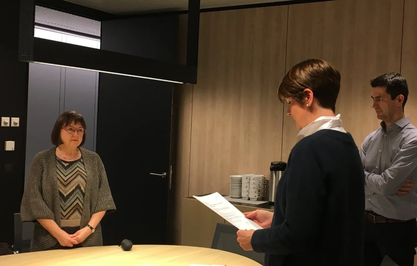 Lucette Callebaut legt eed af als OCMW-raadslid voor sp.a Aalst