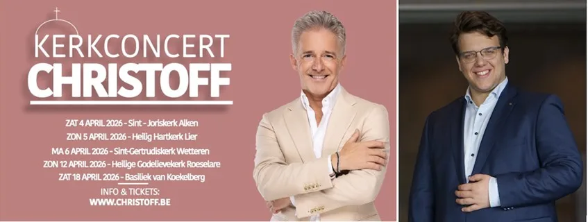 Timothy Veryser West-Vlaamse tenor special guest bij kerkconcerten Christoff