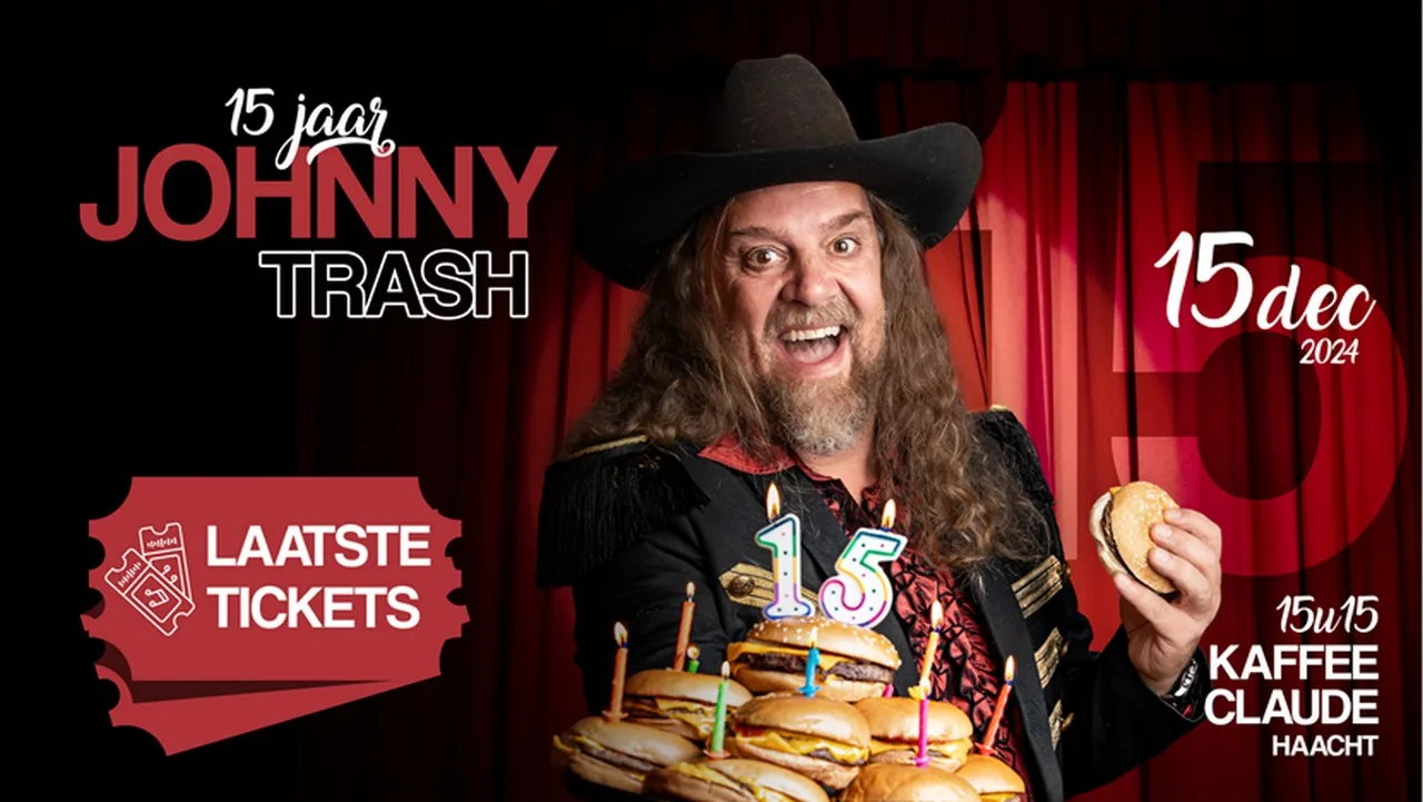 Johnny Trash 15 jaar op 15 december 2024 in Haacht laatste tickets
