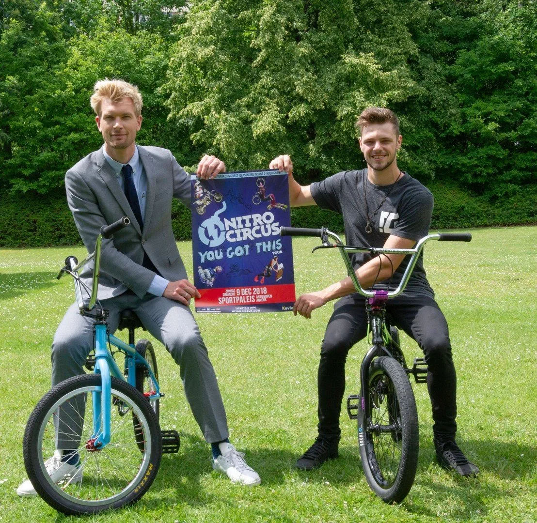 Ruben Van Gucht demonstreert 9 december z’n bmx-tricks tijdens Nitro Circus Live
