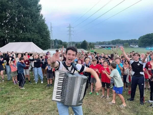 Thomas Julian op het jongerenkamp