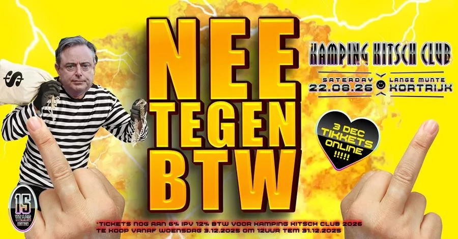 Kamping Kitsch Club verkoopt bijna helft van alle tickets voor 2026 op één namiddag