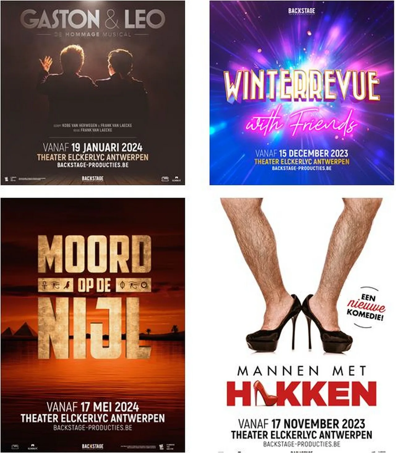 Backstage Producties met 4 voorstellingen in 2023-2024