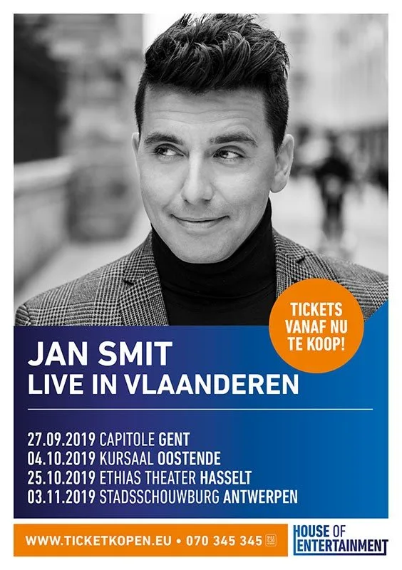 Jan Smit theatertournee 2019