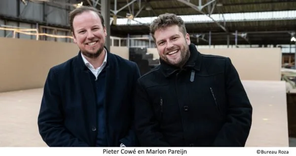 Burgemeester Pieter Cowé en Schepen marlon Pareijn
