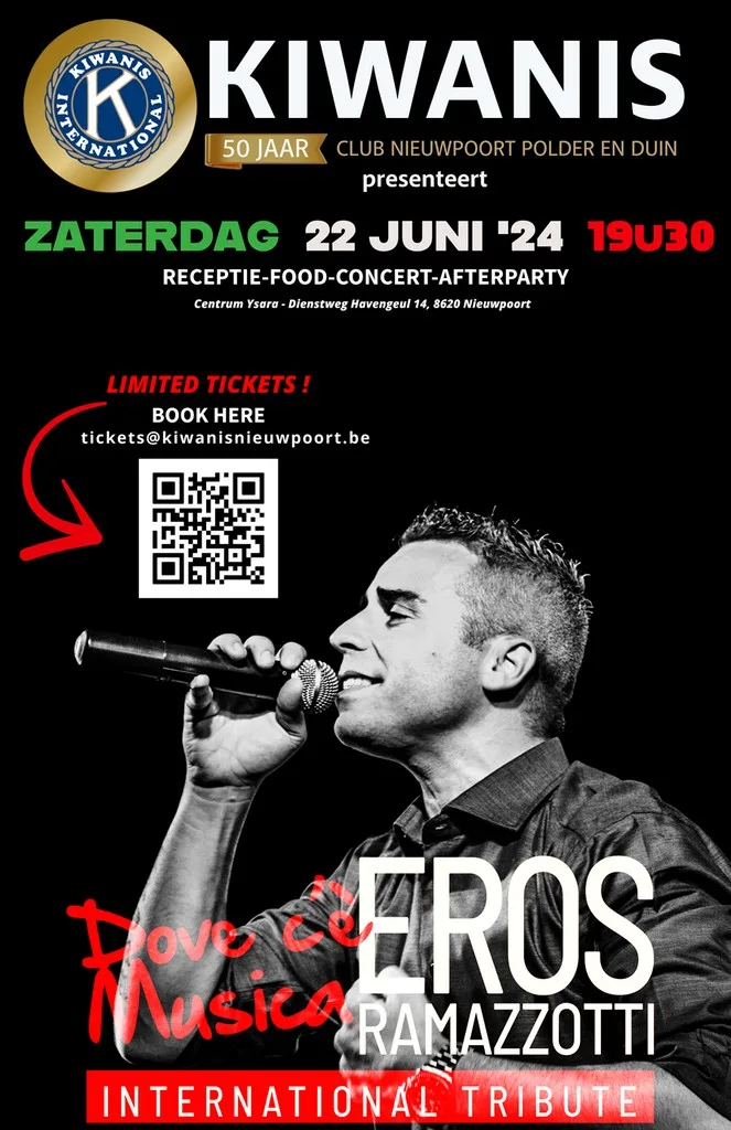 Kiwanis Nieuwpoort Polder en Duin viert op 22 juni zijn 50ste verjaardag