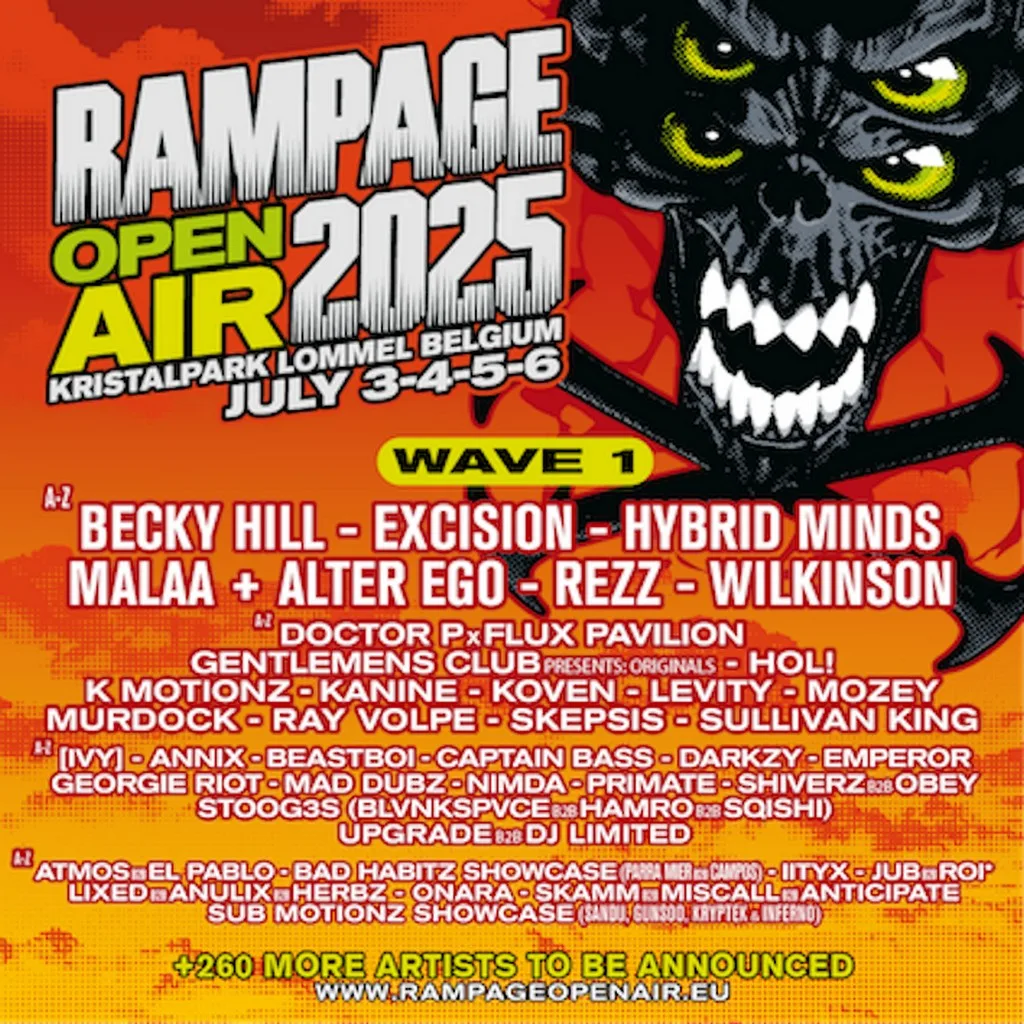 Rampage Open Air 2025 pakt uit met extra topacts, rave container, hidden stage en verwacht recordaantal bezoekers