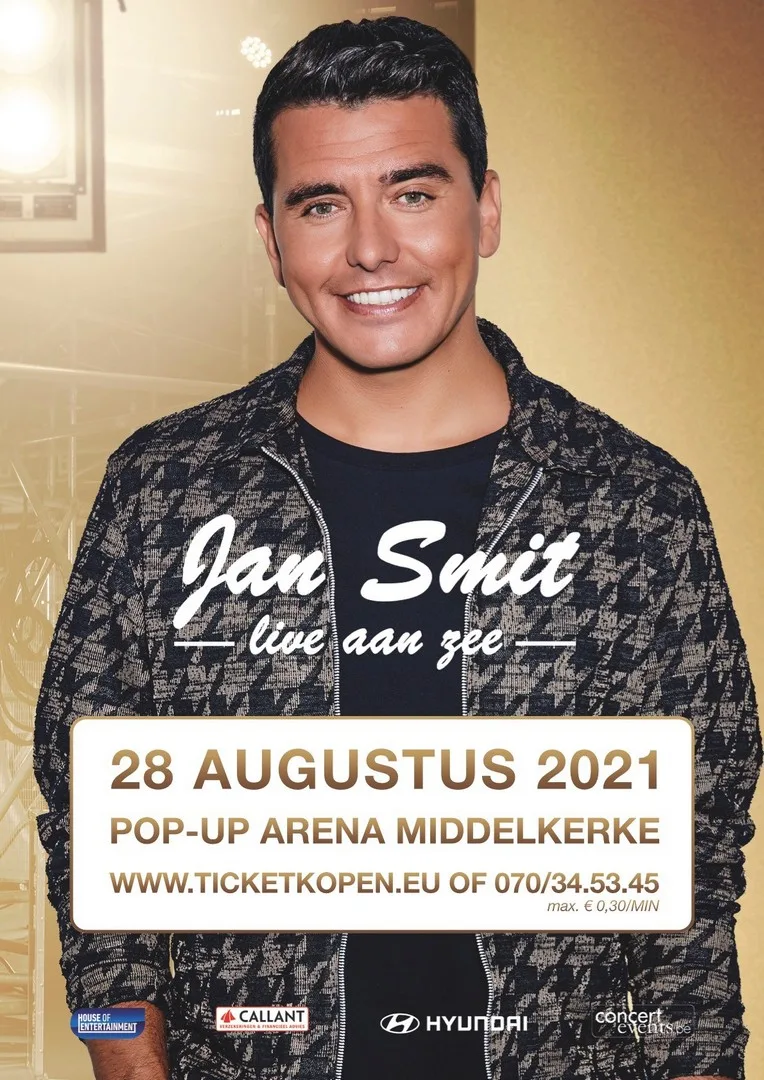 Jan Smit wordt op 28 augustus in Middelkerke verwacht