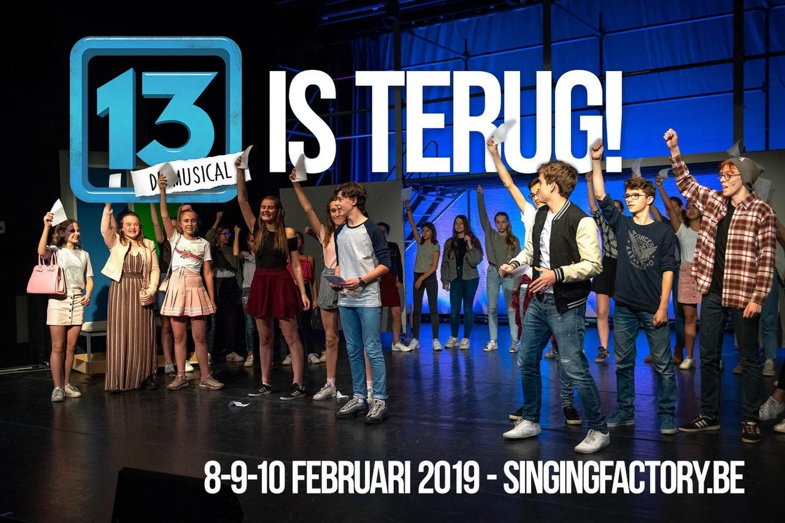 Tienercast swingende popmusical '13' klaar voor extra speelronde!