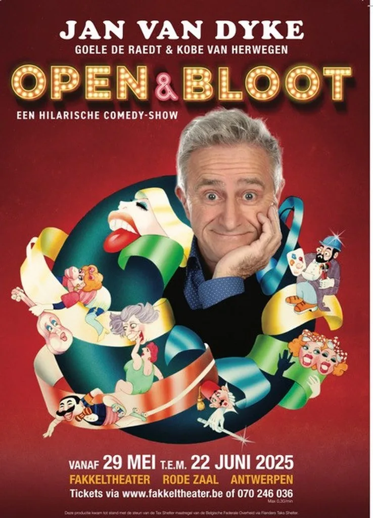 Jan Van Dyke comedy show: OPEN & BLOOT.