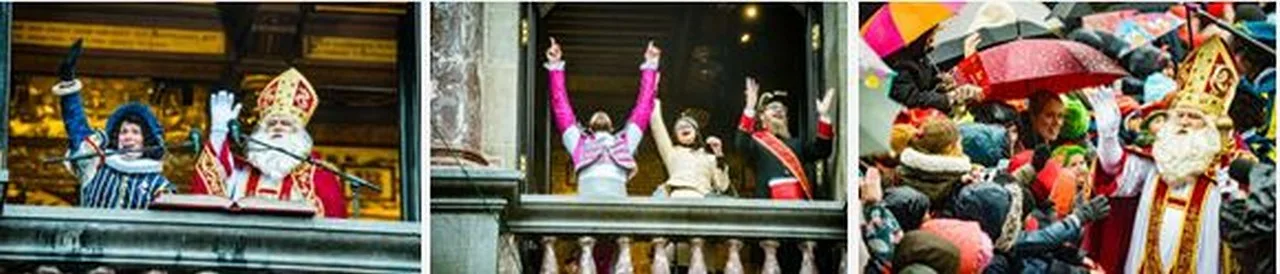 Sinterklaas aangekomen in Antwerpen