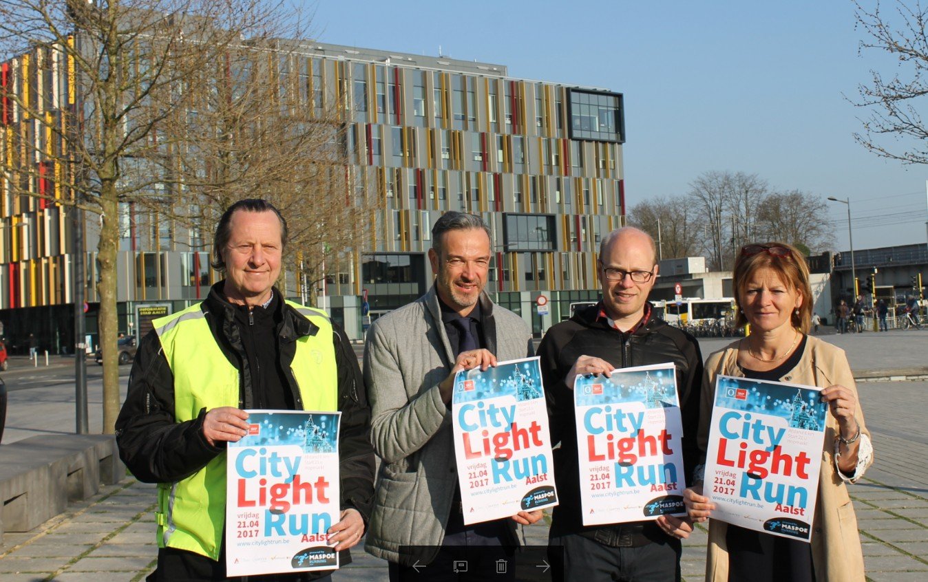 Eerste City Light Run door Aalst-Centrum - light run