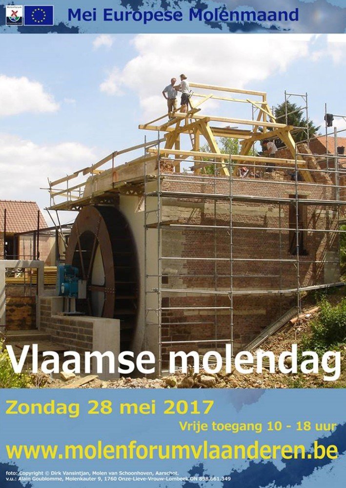 Vlaamse Molendag in Vlaanderen op 28 mei - molendag