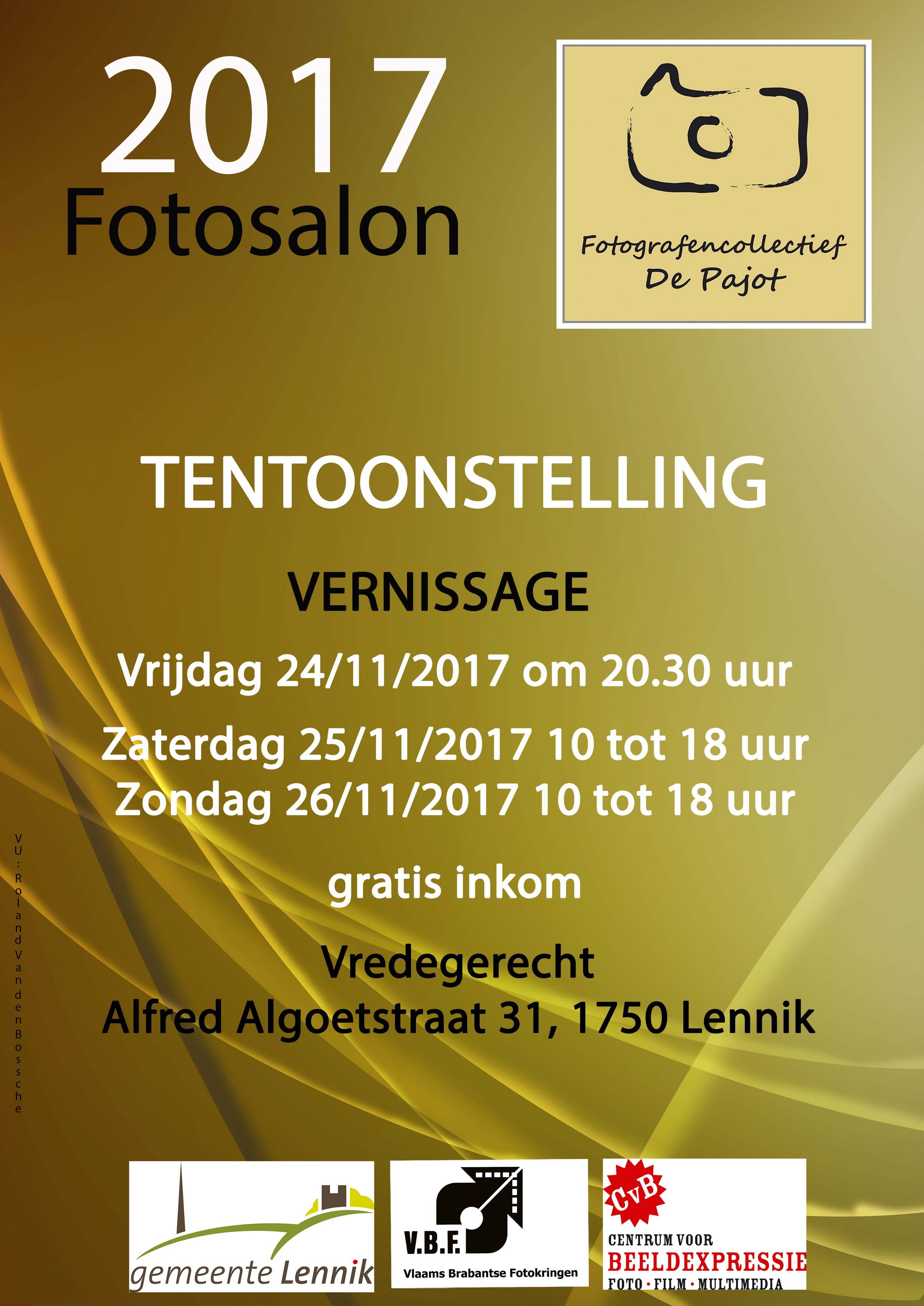 Fotografencollectief De Pajot bestaat 6 jaar - 2017 affiche fotosalon JPEG