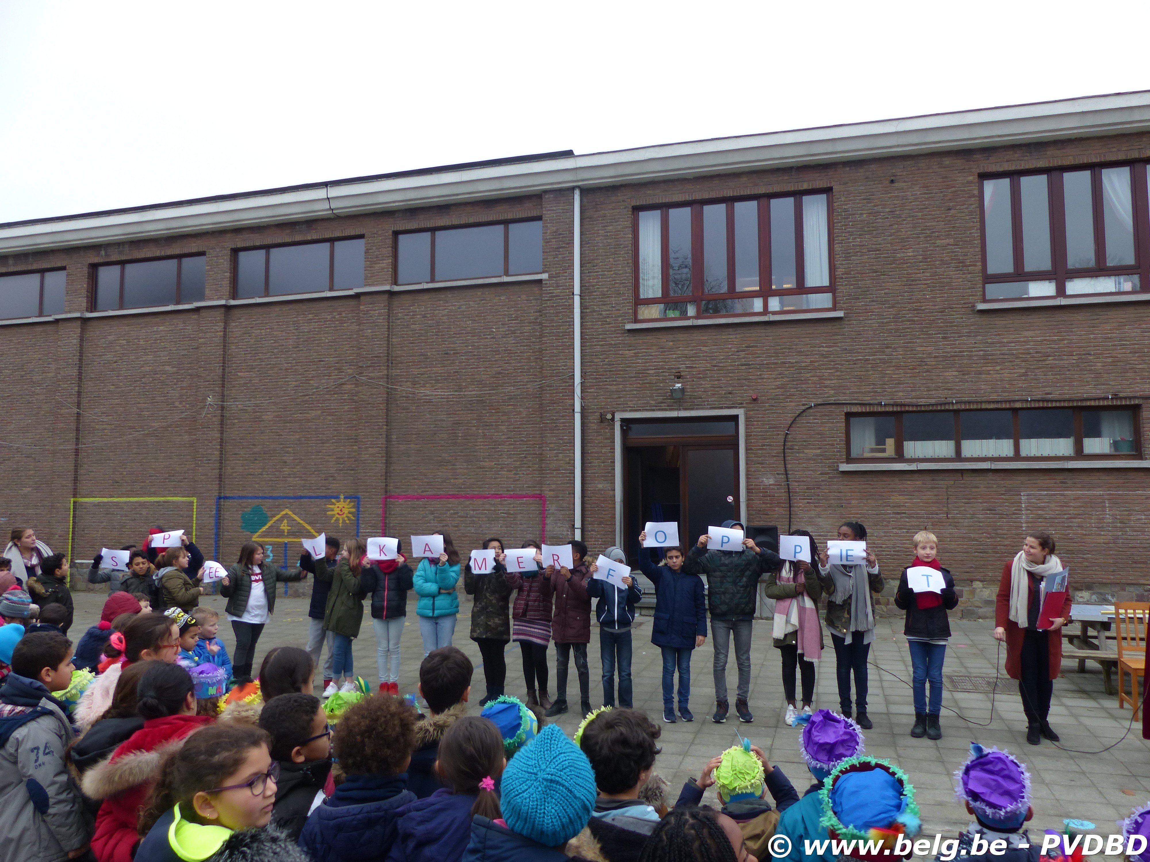 Jan Ruusbroec school verwelkomen Sint en Piet - P1110796