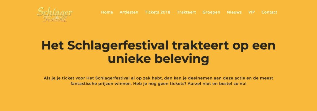 Naar het Schlagerfestival gaan en winnen? Het kan. - het Schlagerfestival trakteert