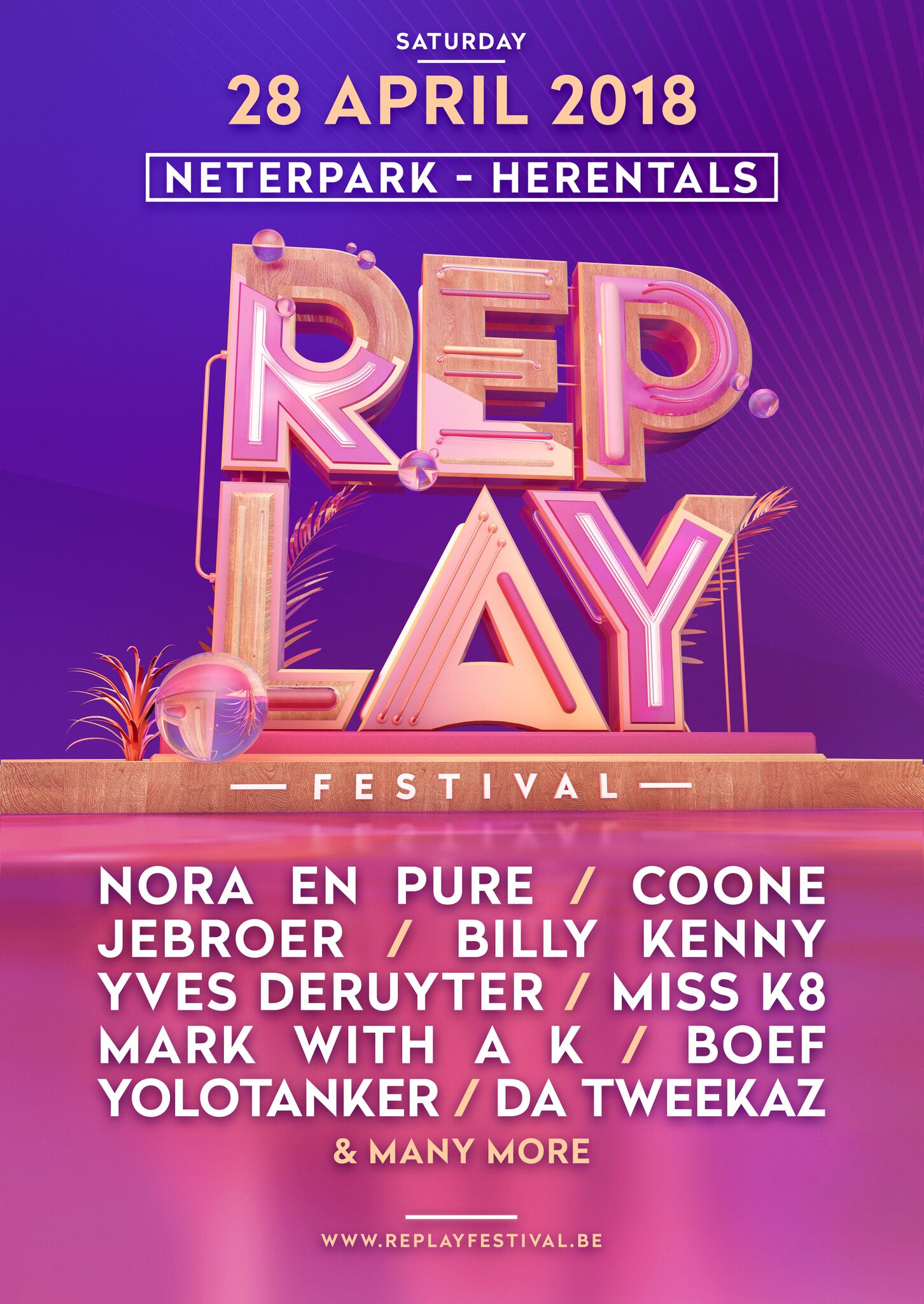 Afterwork Festival en Replay Festival openen dit weekend het nieuwe festivalseizoen! - Boef 2 Affiche