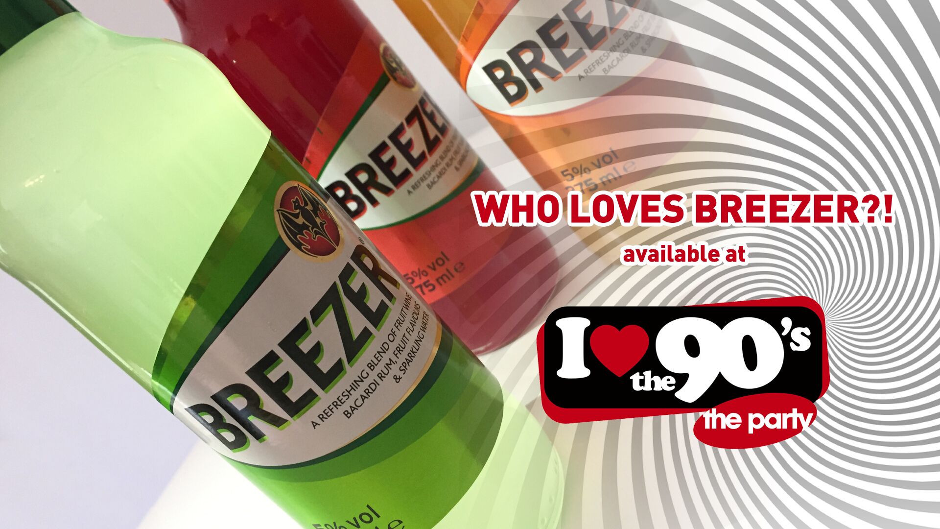 Populaire Breezers doen een comeback op I love the 90’s - ILT90s breezer preview