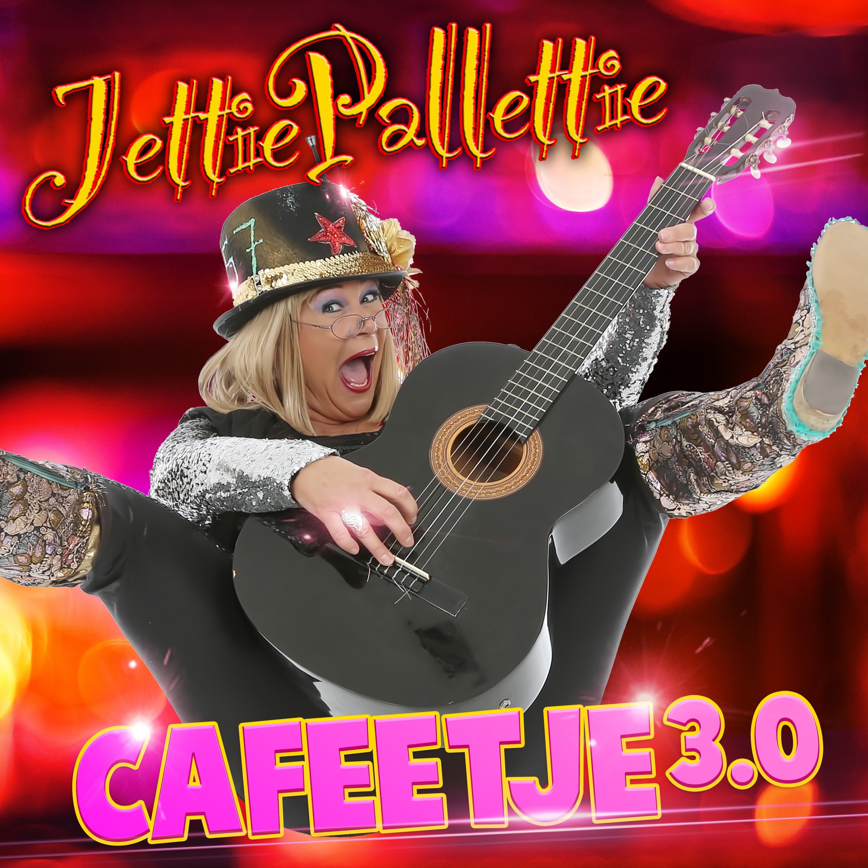 Jettie Pallettie warmt met ‘Cafeetje 3.0’ op voor haar nieuwe cd ‘Pinten & Patatten’ - Jettie Palletie Hoesje Cafeetje 3.0